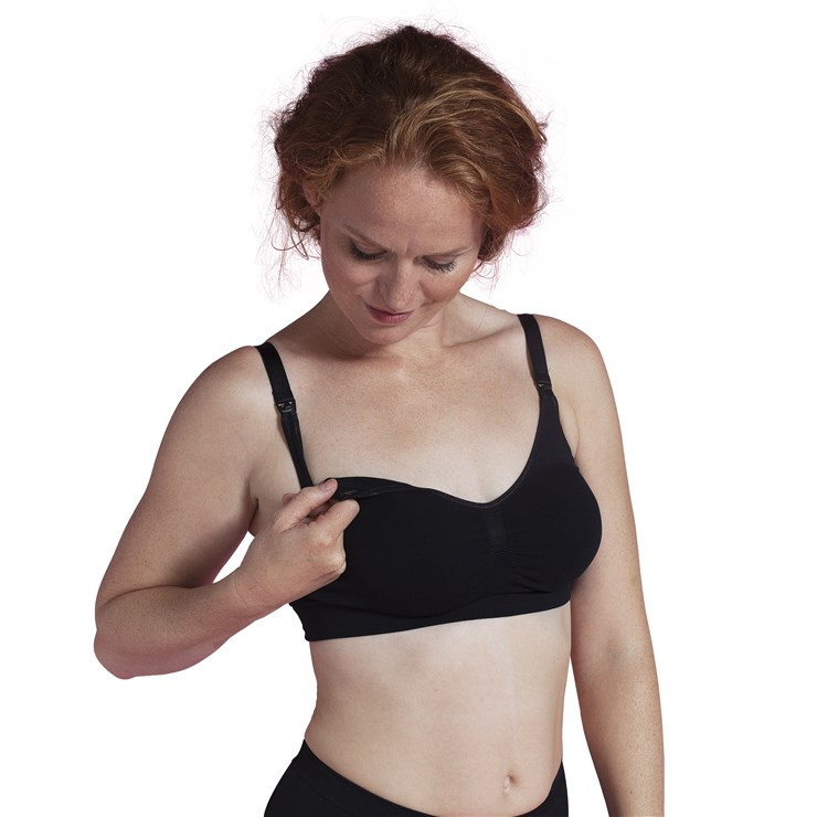 babashop.hu - Carriwell Seamless szoptatós melltartó (L méret) - Fekete