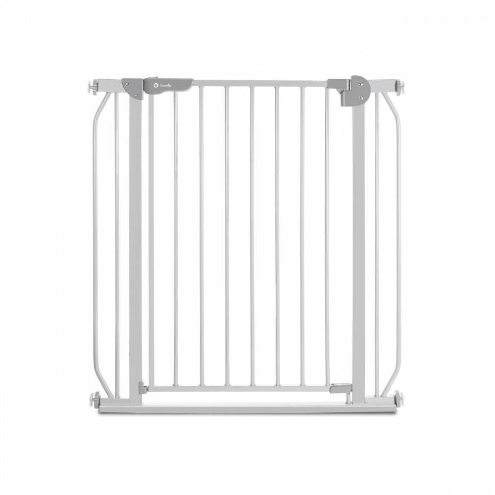 babashop.hu - Lionelo Truus Slim biztonsági ajtórács - Grey (75-105 cm) 2 db toldóval!