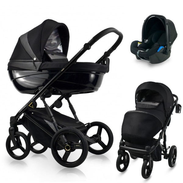 babashop.hu - Bexa Glamour multifunkciós babakocsi 3in1 - GL3 Black + K2 Kite