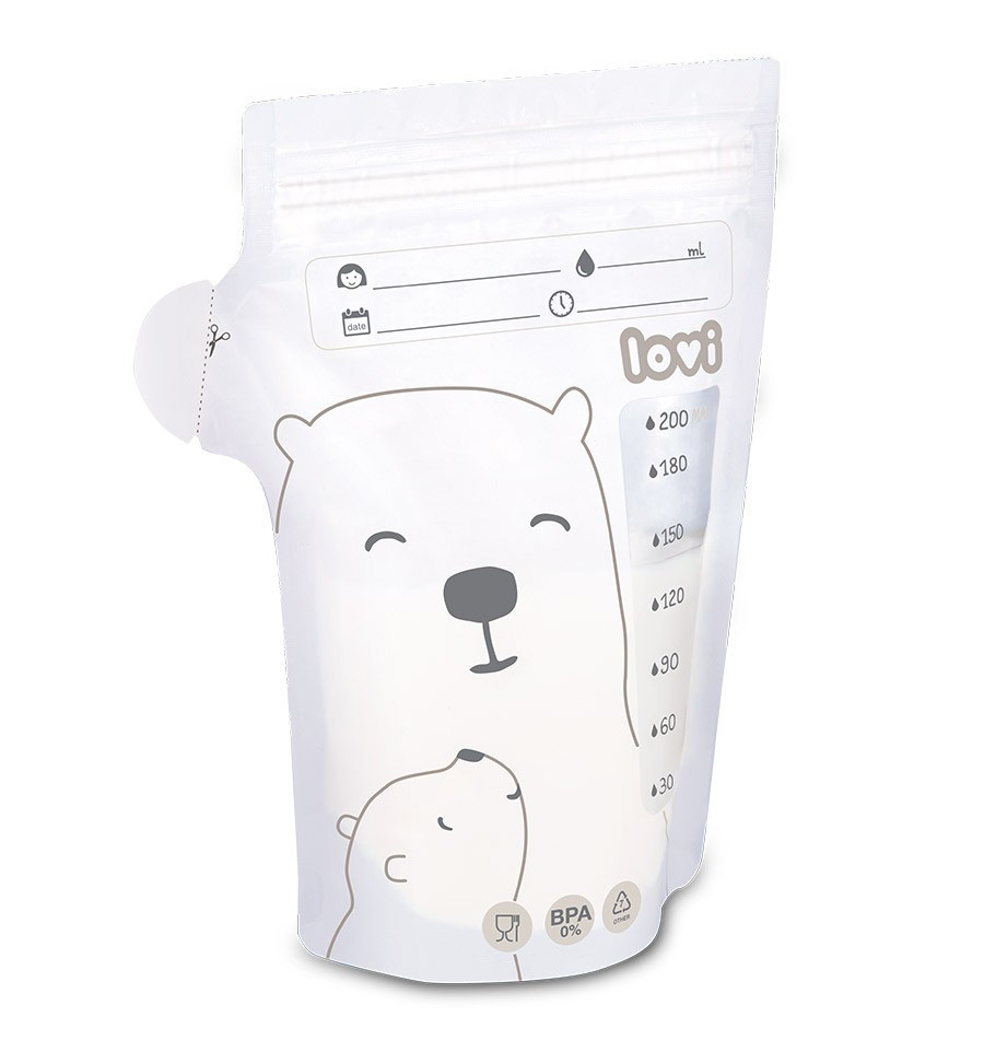 babashop.hu - Lovi BuddyBear Tejtároló zacskók 200 ml (25 db)