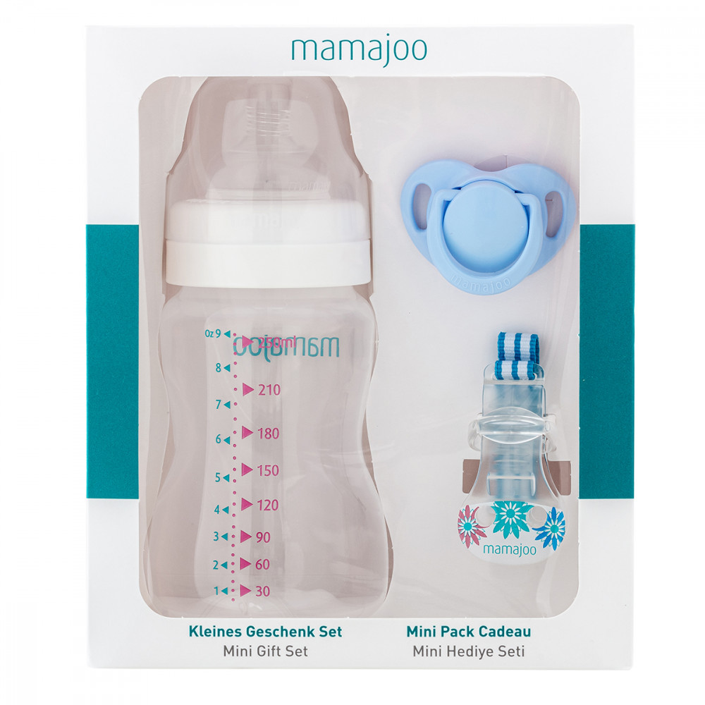 babashop.hu - Mamajoo Mini ajándék szett - Kék 250 ml