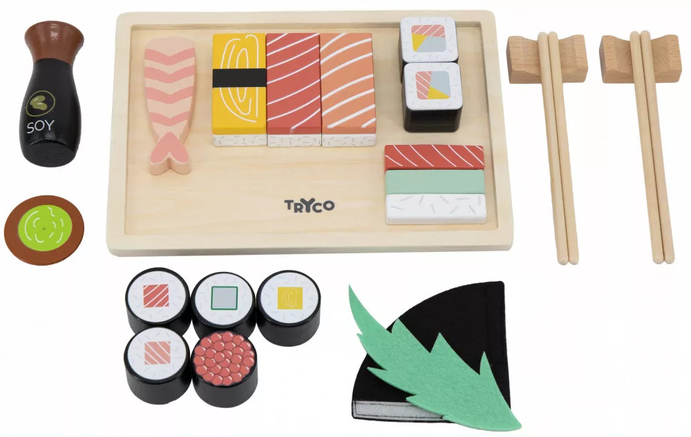 babashop.hu - Tryco Fából készült sushi készlet