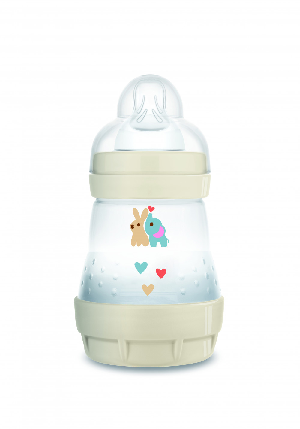 babashop.hu - MAM Anti-Colic cumisüveg 0h+ (2023) - 160 ml - Bézs - Elefánt