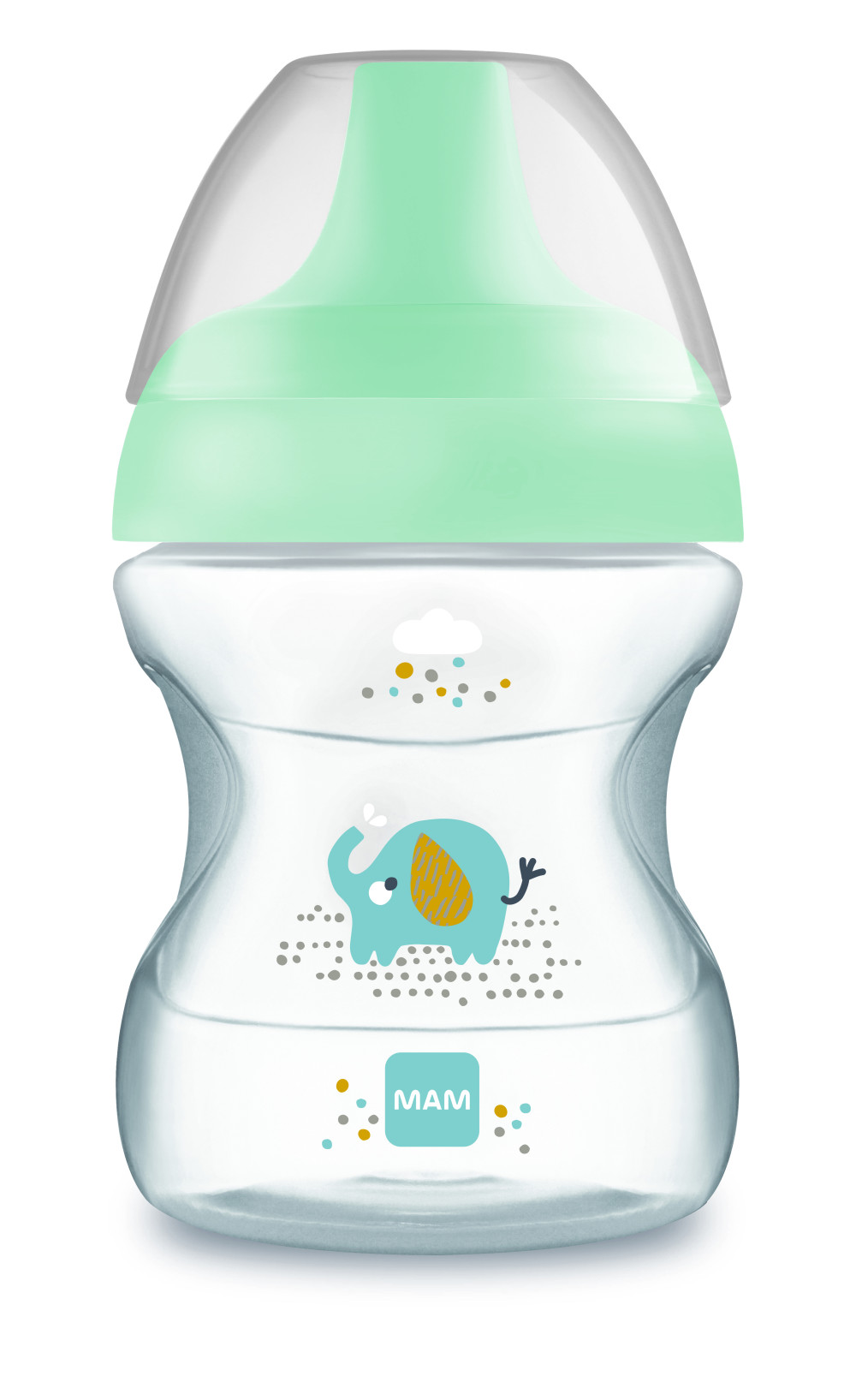 babashop.hu - MAM Learn to Drink ivópohár 190 ml (2023) 6h+  - Menta - Elenfánt