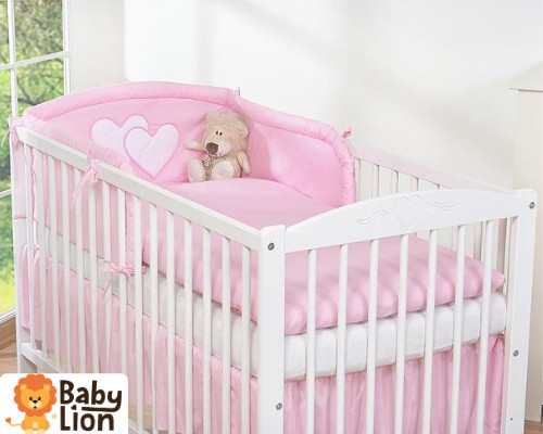 babashop.hu - BabyLion Prémium 3 részes ágyneműhuzat szett - HH - Rózsaszín