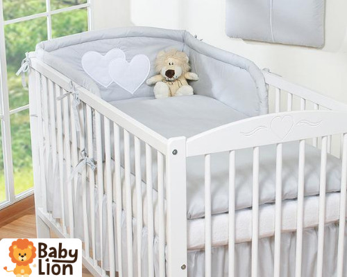 babashop.hu - BabyLion Prémium 3 részes ágyneműhuzat szett - HH - Szürke